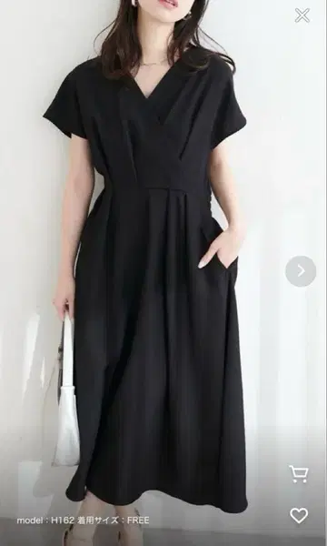 내추럴 꾸뛰르 노카라 고급 카슈쿨 원피스 블랙