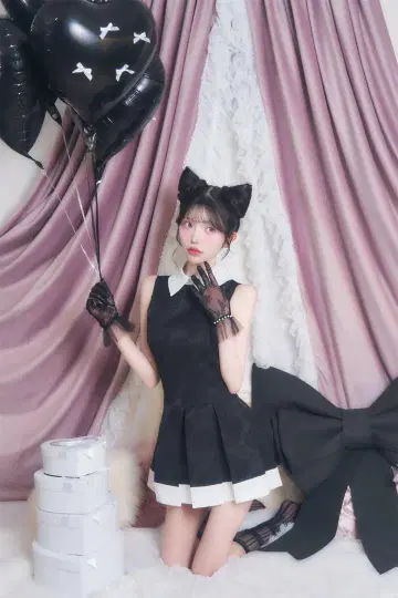 BELEAR MIMI 자카드 플리츠 원피스