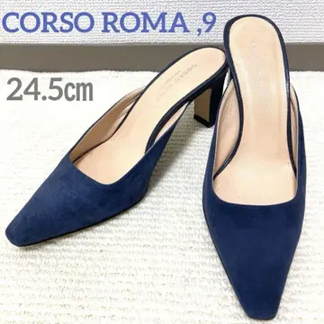 CORSO ROMA 9 코르소 로마 천연 가죽 스웨이드 가죽 뮬