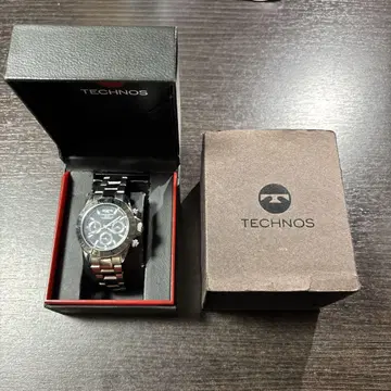 TECHNOS 쿼츠 손목시계 블랙 TGM615 블랙 다이얼