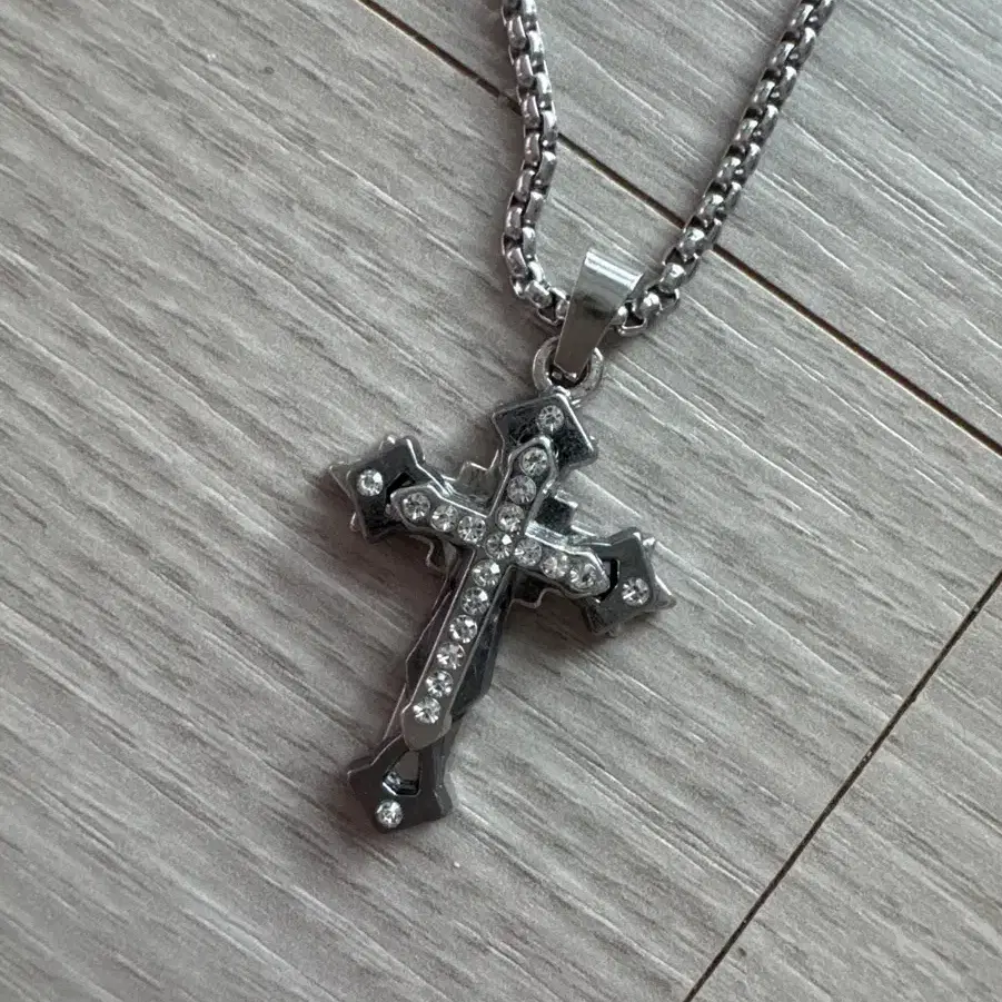 SURGERY CLOVER LOGOS FULL ICE NECKLACE #은목걸이,#아이스