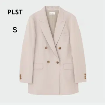 PLST 레이온 블렌드 더블 자켓 베이지 S