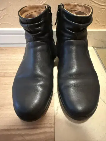 fitflop 핏플랍 블랙 가죽 부츠 가죽 신발 지퍼 부착
