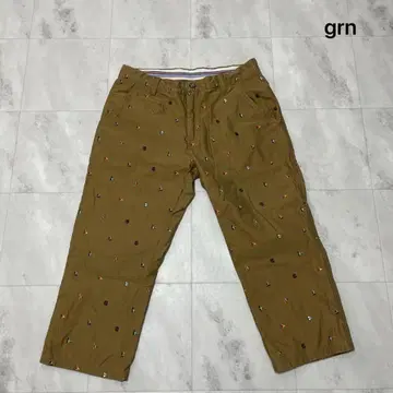 grn 하프 팬츠 숏팬츠 올 패턴 자수 7부 기장 아웃도어