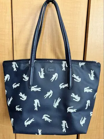 LACOSTE 네이비 토트백