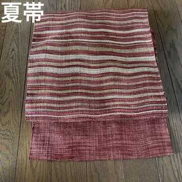 여름 오비 나고야 오비 로쿠츠가라 아카차이로