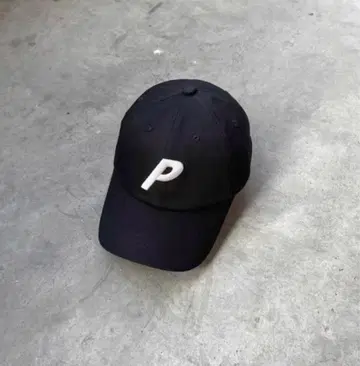 palace 블랙 야구 모자 [ P ] 자수