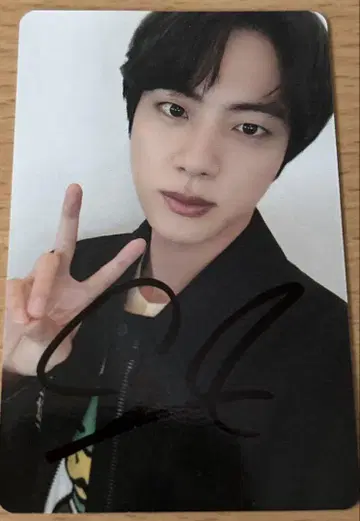 BTSJIN D iKON 공식 트레이딩 카드 친필 사인