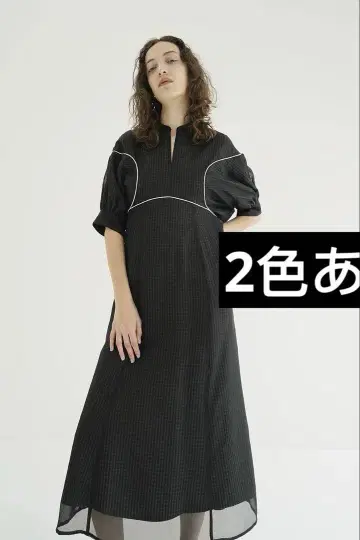 CLANE 25AW LAYERED SHEER ONEPIECE