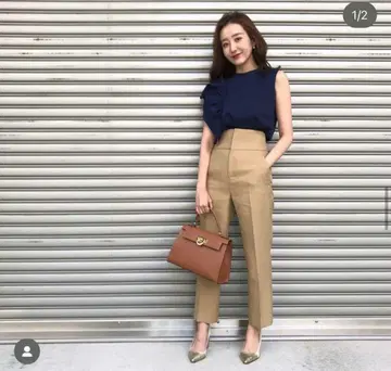 IENA 하이웨스트 센터 프레스 팬츠 이에나