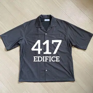 [ 샘플 ] 417 EDIFICE 에디피스 오픈 카라 셔츠 새상품