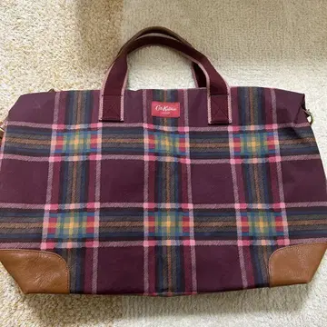 Cath Kidston 체크 무늬 보스턴 백