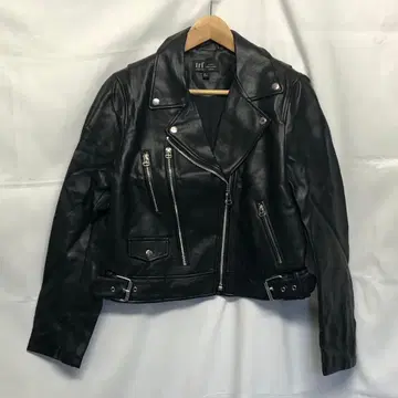 자라 trf zara 라이더 자켓 가죽 자켓 블랙 L