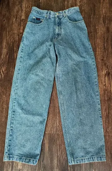 구제 VIBeS JEANS 와이드 청바지 데님 청바지