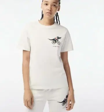 [ Lacoste x Netflix ] 어레인지 와니 로고 여성용 T셔츠