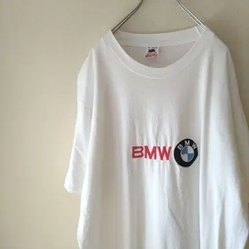 90s BMW 티셔츠 후르츠 택 기업 로고 화이트 /Y3959