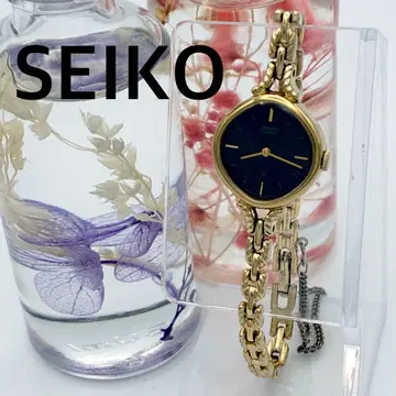 작동 손목시계 SEIKO 세이코 골드 새상품 배터리 여성용 A90
