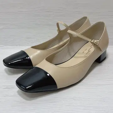 [컨디션 최상] Le Talon 르탈론 25cm 메리제인 베이지 블랙