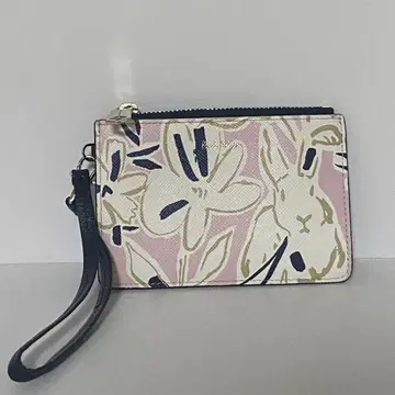 Paul Smith 토끼와 꽃 카드 케이스 토끼 동전 지갑 코인 케이스