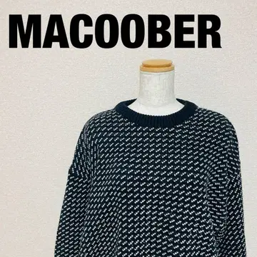 MACOOBER 버즈아이 니트 네이비