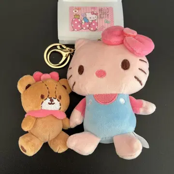 2개 세트 키티 & 타이니참 키티 마스코트 참 시마무라