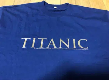 레어 90년대 영화 타이타닉 빈티지 티셔츠