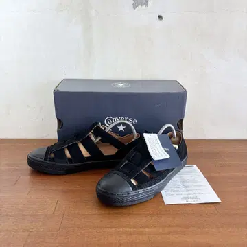 새상품 컨버스 올스타 구르카 샌들 24.5cm 블랙 스웨이드