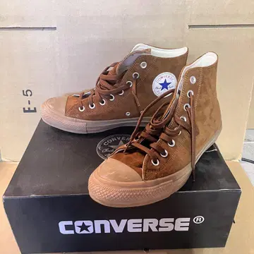 CONVERSE 컨버스 카멜 브라운 천연 가죽 하이컷 26.5