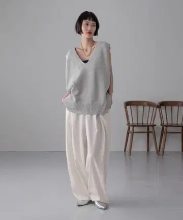 LOWRYS FARM 이지 와이드 코쿤 팬츠 M