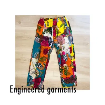 Engineered Garments 패치워크 팬츠 이지 팬츠 패턴