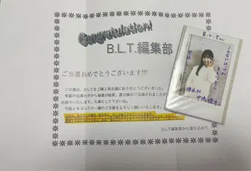 사쿠라자카46 나카지마 유즈키 B.L.T. 폴라로이드 사인 포함