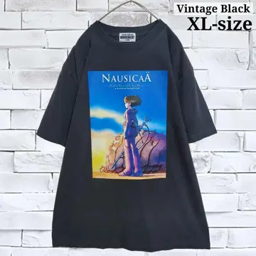 [새상품] 바람계곡의 나우시카 T셔츠 VintageBlack 3