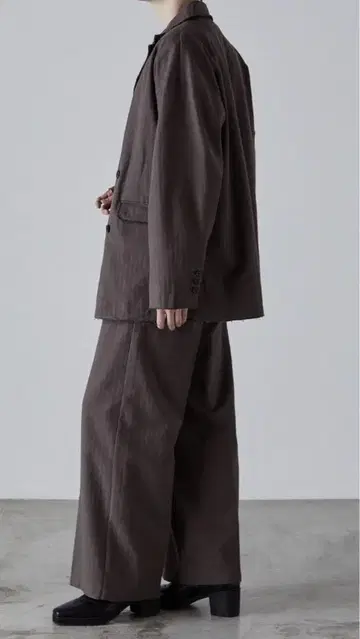 CLEL 테일러드 자켓 모카 셋업 상의 S 하의 M