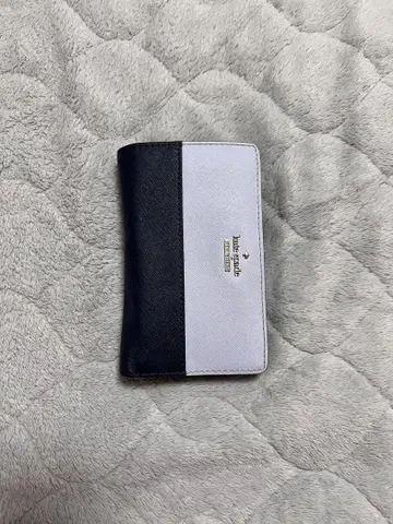 kate spade 접이식 지갑 화이트/네이비