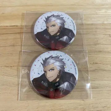 Fate 와다 아루코 전 캔뱃지 에미야 2점