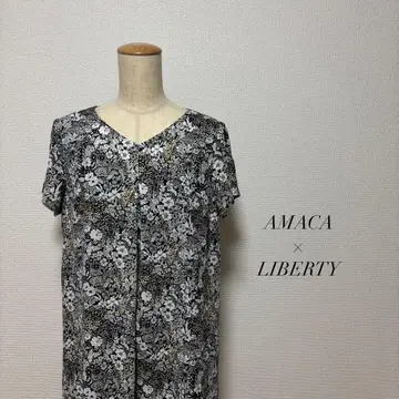 AMACA x LIBERTY 리버티 패턴 원피스 38 M