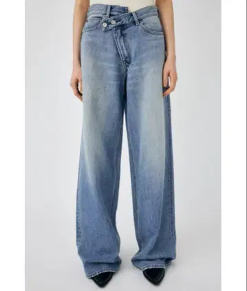 MOUSSY 마우지 CROSS WAIST WIDE STRAIGHT 0