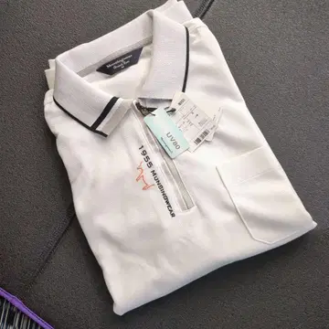 택 포함 새상품 Munsingwear 지퍼 골프 피케 셔츠 M 사이즈