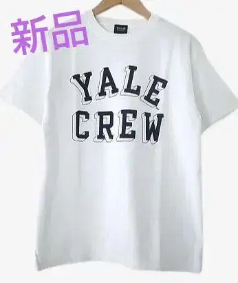 미사용 새상품! 칼리지 프린트 티셔츠 [YALE] 화이트 M 사이즈
