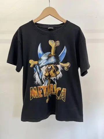 METALLICA 스컬 티셔츠 블랙 패스헤드