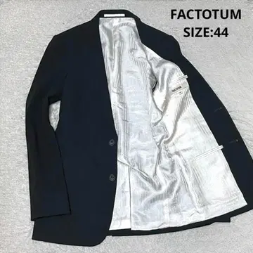 FACTOTUM 내로우 라펠 싱글 2B 테일러드 자켓 일본제 블랙