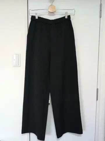 relume 블랙 와이드 팬츠