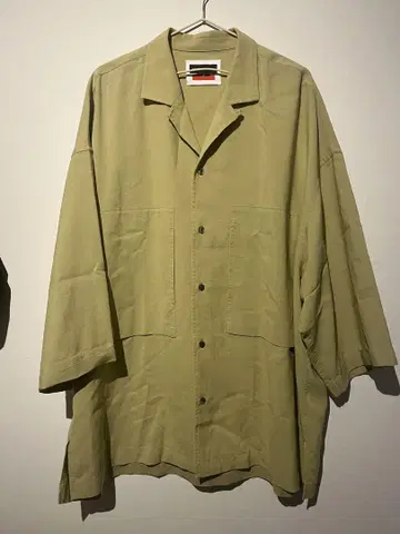 MAISON SPECIAL 카키 오버 사이즈 셔츠 02