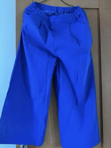 [미사용] 예쁜 블루 와이드 팬츠