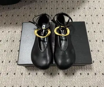 jil sander 블랙 플랫슈즈 발레 슈즈 36