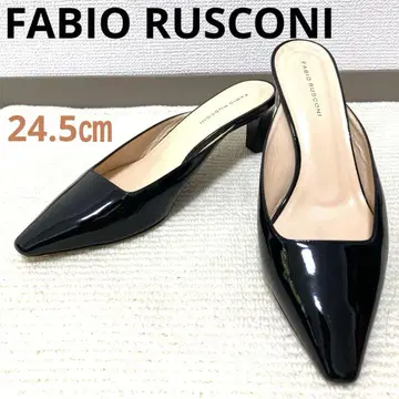 FABIO RUSCONI 스틸레토 에나멜 뮬 이탈리아제