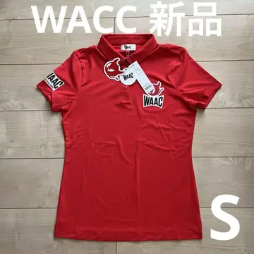 WAAC 여성용 골프 피케 셔츠 레드 S 사이즈