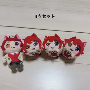 리이누 군 모치코로, 봉제인형 핀배지 4종 세트