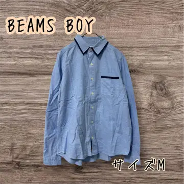 BEAMS BOY * TORI-TO 빔즈 보이 라이트 블루 셔츠 M