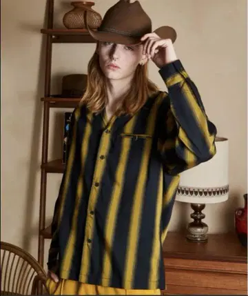 Schott/샷 STRIPE LS SHIRT/스트라이프 셔츠